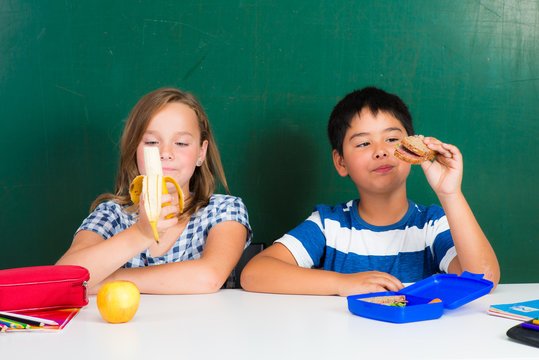 ausgewogene ern&auml;hrung in der schulpause