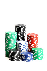 Stack of poker chips