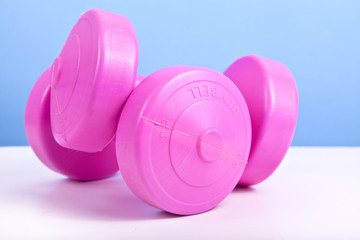 Pink Dumbbells