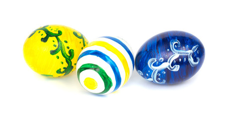 Three Easteg eggs, isolated