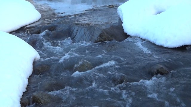 Rivi&egrave;re en hiver