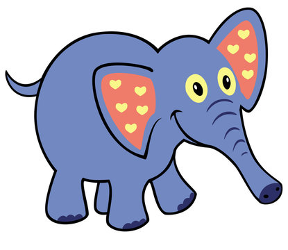 simple childish elephant
