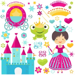 Poster Chateau ensemble de princesse