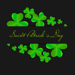 Saint Patrick`s day background vector illustration