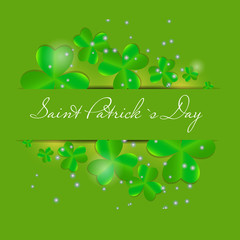 Saint Patrick`s day background vector illustration