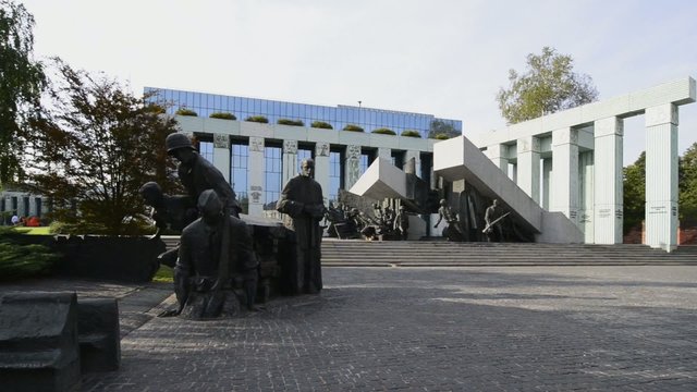 Warsaw Uprising Monument in Warsaw, Poland
