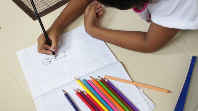 Children enjoying to drawing