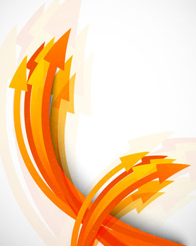 Abstract background with arrows