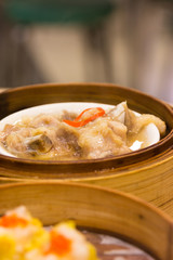 Steamed pork ribs dim sum menu