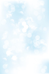 Cold blue bokeh background