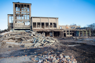 Ruined buildings