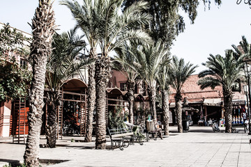 Caroer market in Medina of Marrakech, Morocco