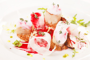 Scallop seafood appetizer