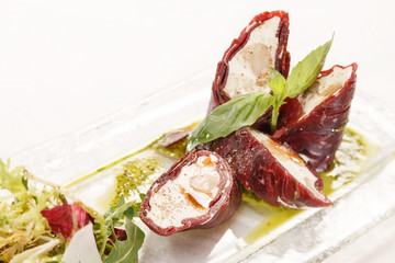 Beef Roll with cheese