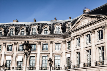 Fototapeta na wymiar Parisian Architecture in autumn time