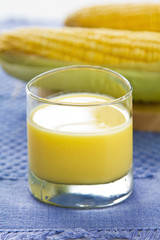 Fresh sweet corn juice
