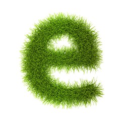 Grass style Latin Alphabet Letters and Numbers