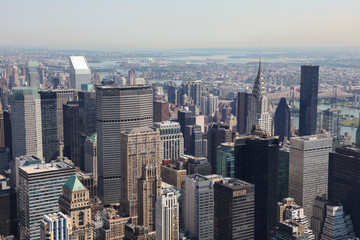 Fototapeta na wymiar Skyline Manhattanu, Nowy Jork
