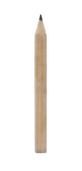 Wooden pencil isolated on white background