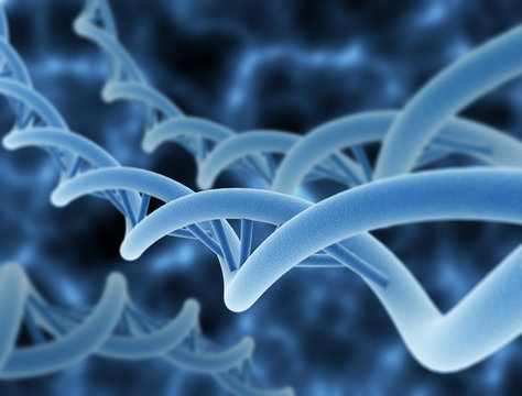 Digital illustration of a DNA