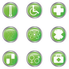 Medical button set