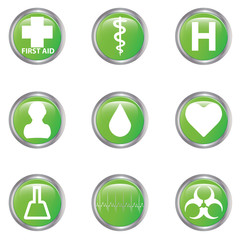 Medical button set