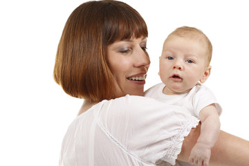 Glückliche Mutter mit Baby