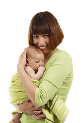 Glückliche Mutter mit Baby