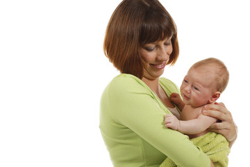 Glückliche Mutter mit Baby