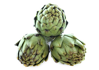 Obraz premium three artichokes