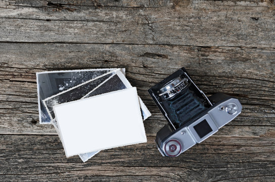 Vintage camera and photos