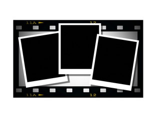 film roll background with photo background