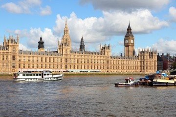 Fototapeta na wymiar Londyn, Wielka Brytania - Houses of Parliament