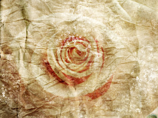 abstract grunge background with rose