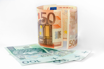 Euro i złotówki - obrazy, fototapety, plakaty