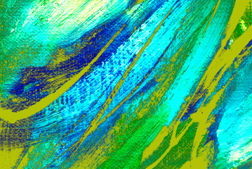 Abstract painting by oil on canvas, illustration, background