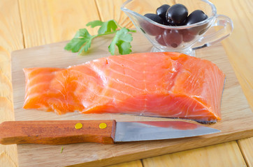 raw salmon