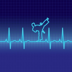 EKG martial arts heartbeat pattern