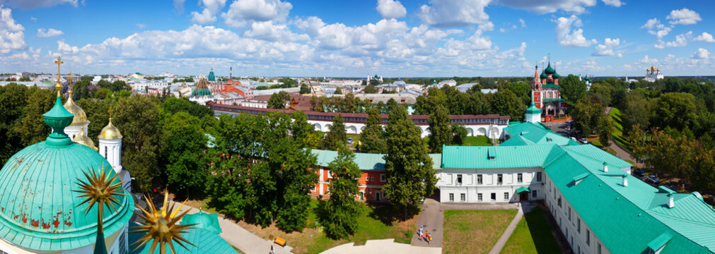 panoramic view of old Yaroslavl