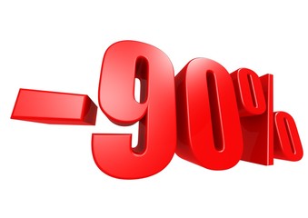 Minus 90 percent