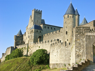 Fototapeta na wymiar wały Carcassonne