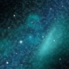 night sky with stars and nebula