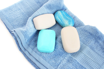 Towels and soaps