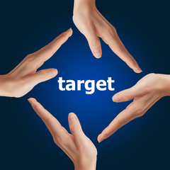 target in women hand