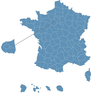 Carte France Departements