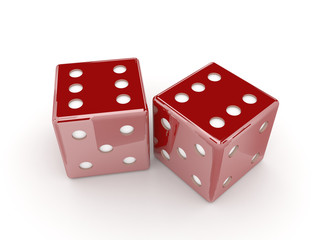 Dice. Concept 3D illustration.