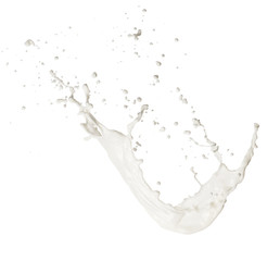 Milk splash, isolated on white background