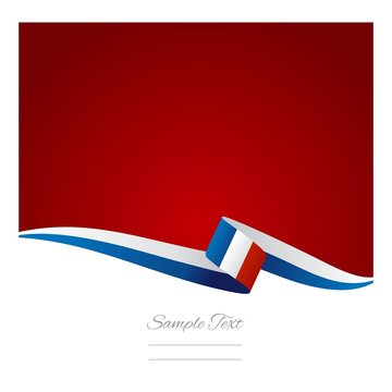 French flag blue red background vector