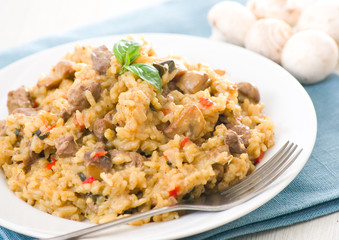 Risotto with mushrooms