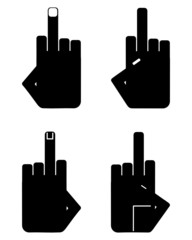 Handzeichen Beleidigung